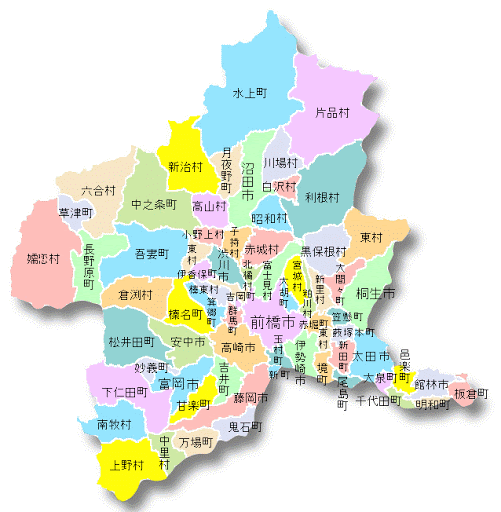 群馬県　各地区